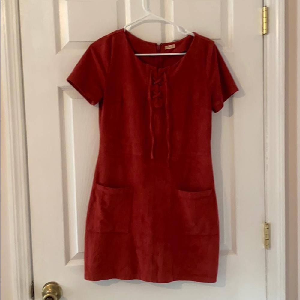 Suede dress